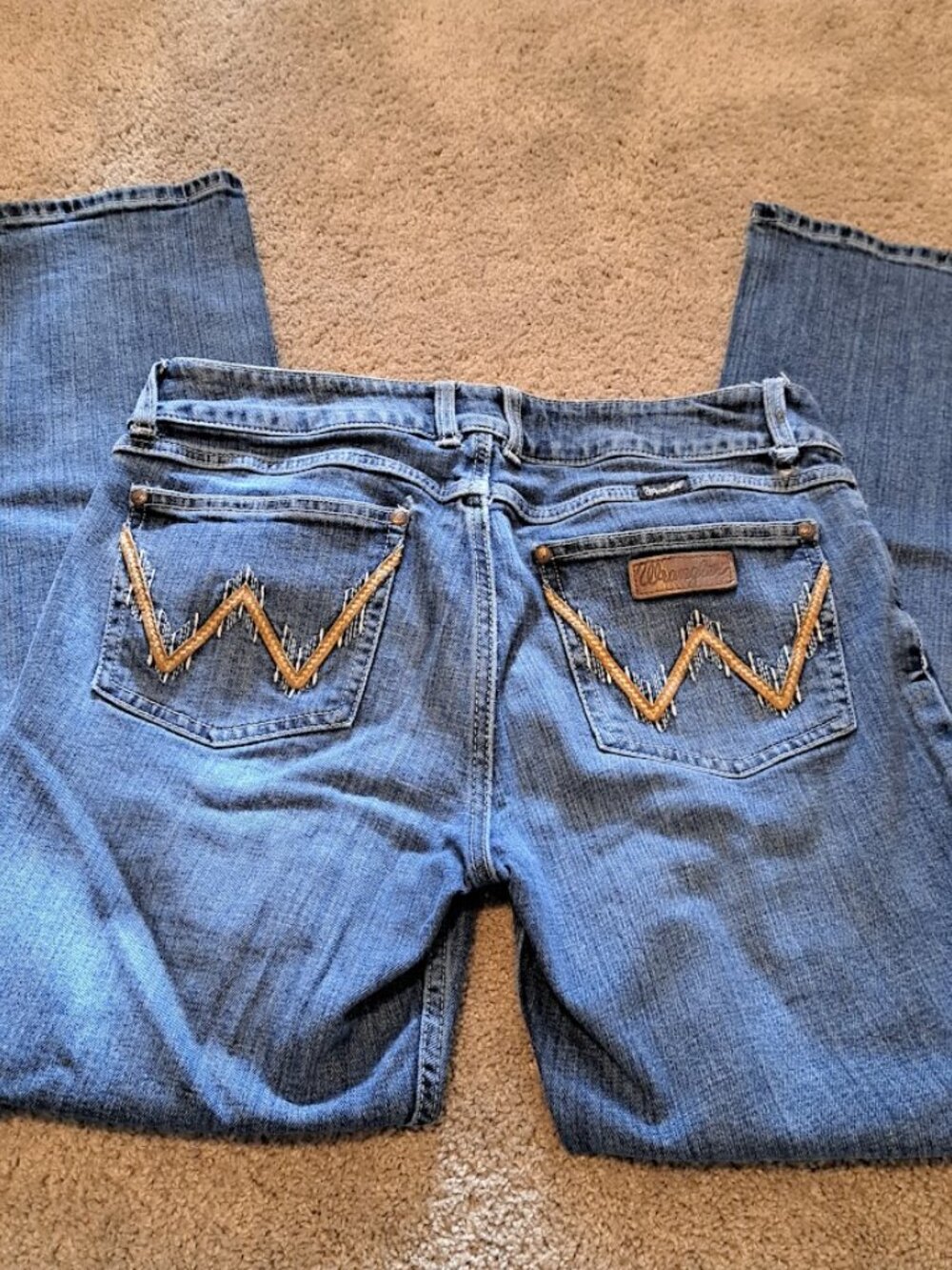 Wrangler syears Women's blue boot cut jeans size 11x32 western cowgirl - Picture 8 of 8
